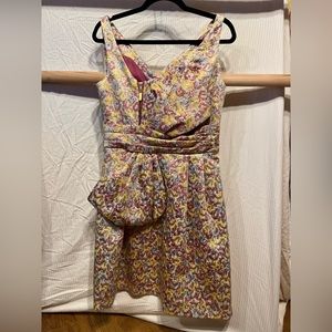 Gorgeous Floral Jacquard Zac Posen Cocktail Dress